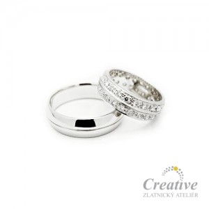 Luxusní snubní prsteny s Brilianty SP002