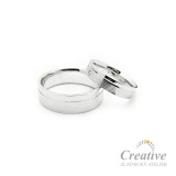 Snubní prsteny bílé zlato SP015