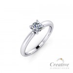 Luxusní zásnubní prsten s diamantem