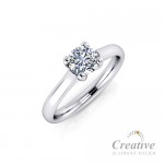 Luxusní zásnubní prsten s diamantem ZSP012