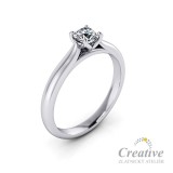 Luxusní zásnubní prsten s diamantem ZSP105